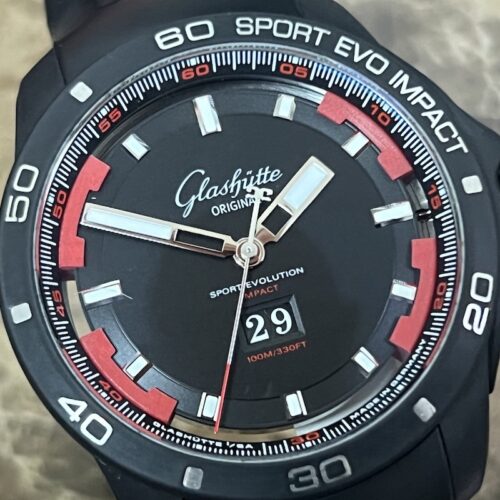 Glashutte Original Sport Evolution Impact Automatic Black Box Papers model 39-47-16-16-54