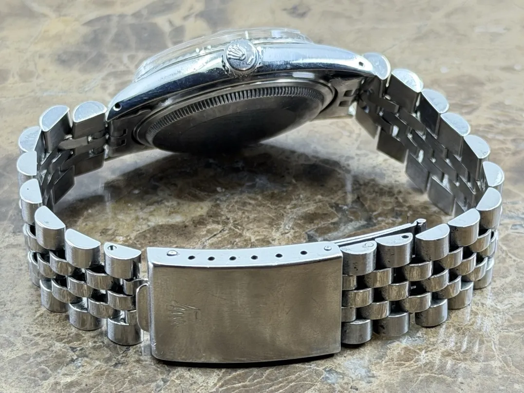 Rolex Oyster Perpetual Datejust 36 Automatic with Silver Dial White Gold Fluted Bezel Jubliee Bracelet model 16014
